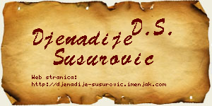 Đenadije Susurović vizit kartica